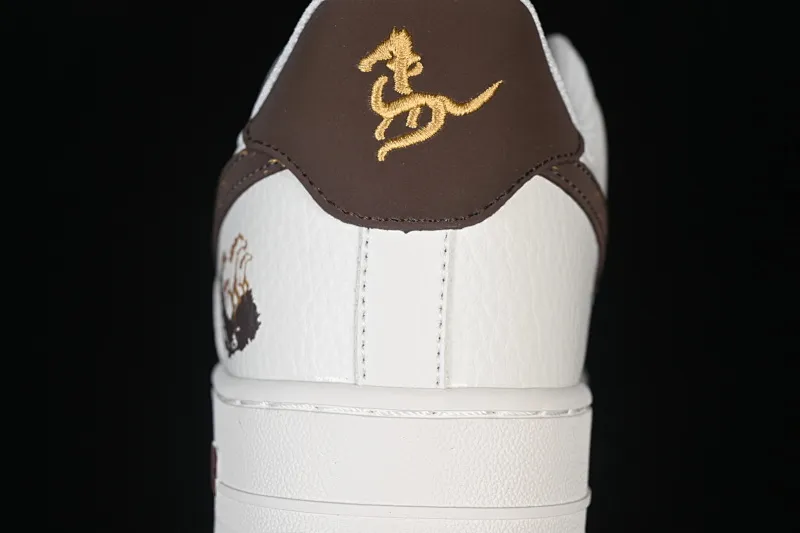 All categories Nk Air Force 1 Air Force series Nk Air Force 1 Low Air Force low-top Nike Air Force 1'07 Low Year of the Horse joint beige brown gold Air Force 1 low-top casual sneakers FQ7637-001